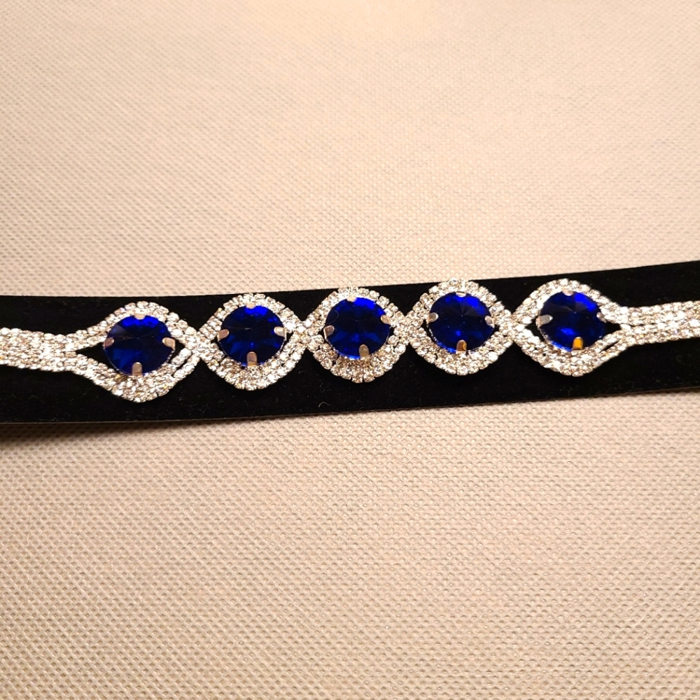 Sapphire Bracelet with cubic zirconia